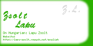 zsolt lapu business card